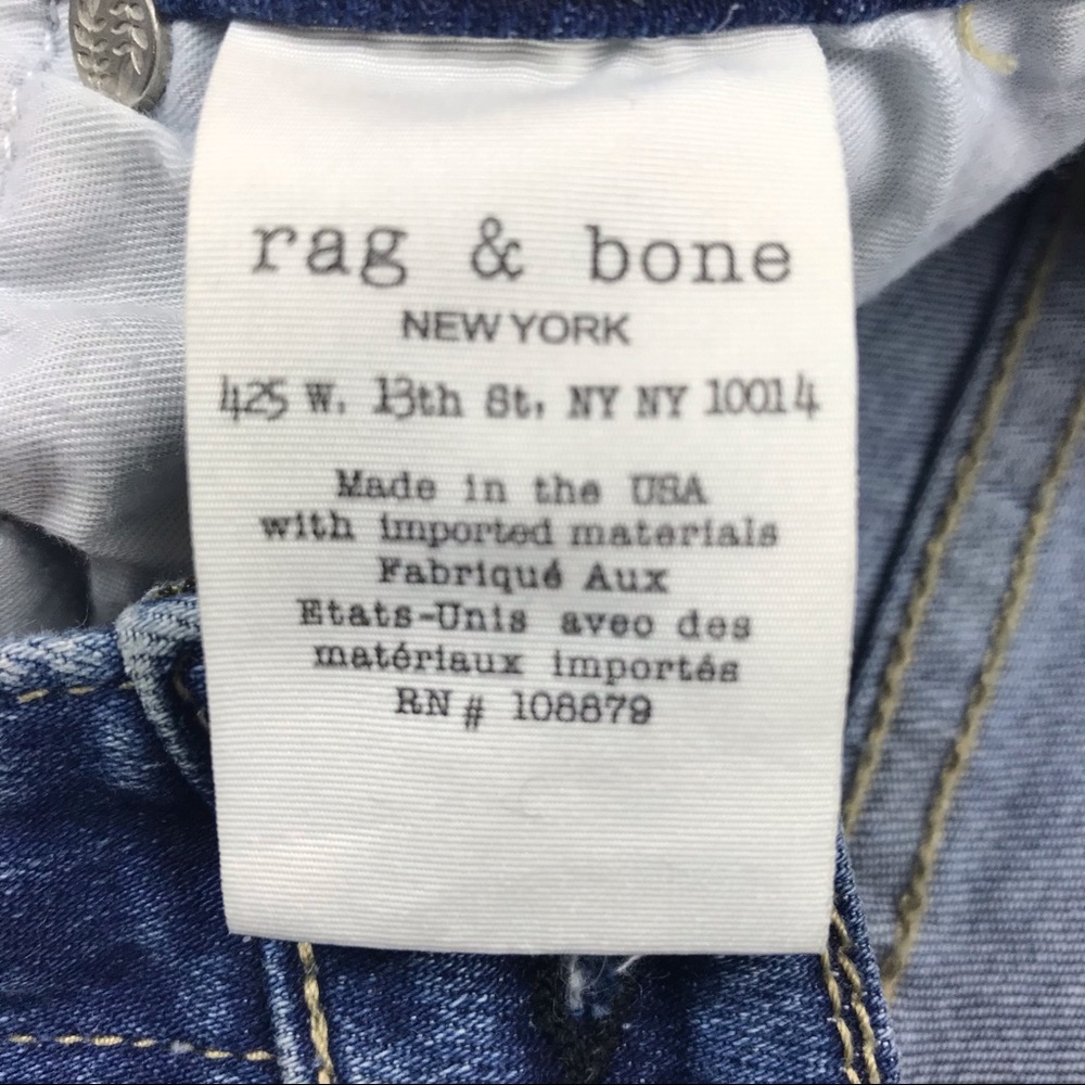 rag & bone high rise skinny jeans step hem EUC - Picture 14 of 14